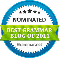 The Best Grammar Blog of 2011 nomiee