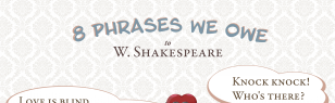 Eight phrases we owe to William Shakespeare