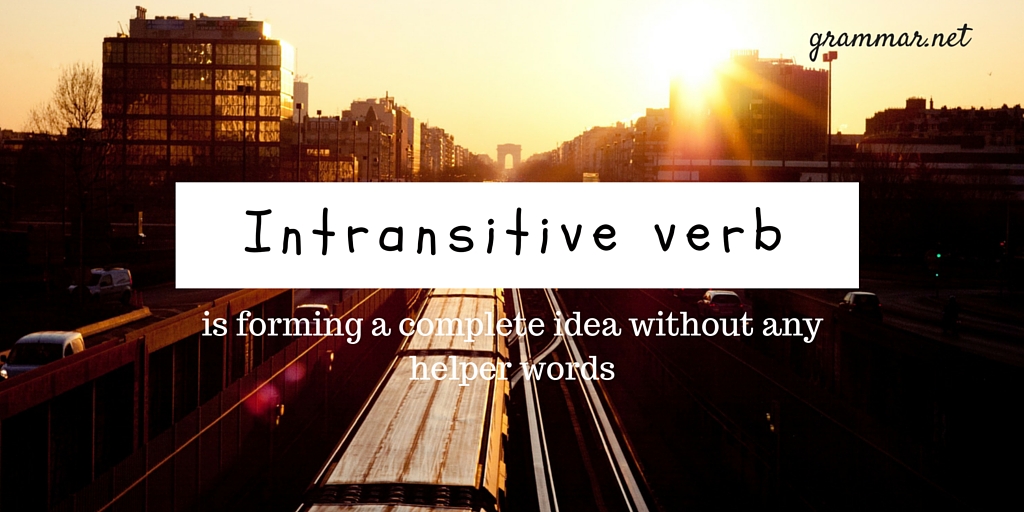 Intransitive verb