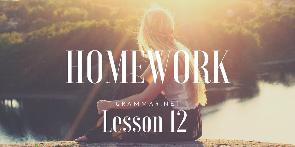 Intermediate English Homework 12