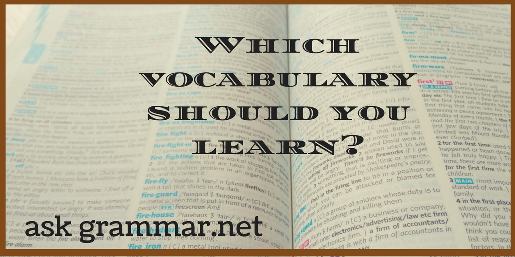 Which vocabulary should you learn?-3