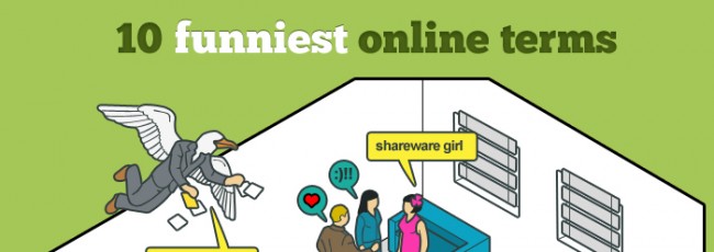10 Funniest Online Terms [infographic]