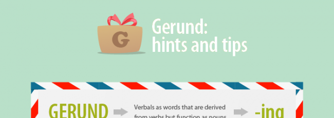 Gerund: hints and tips [infographic]