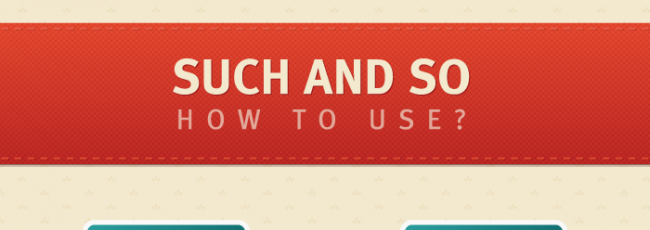 Such and So: How to Use?