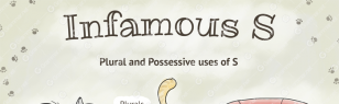 Infamous -S: plural, 3d person singular, possessive case