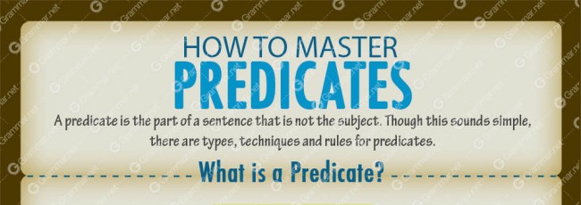 How to master predicates [infographic]