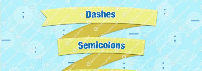 Dashes, semicolons and colons [infographic]